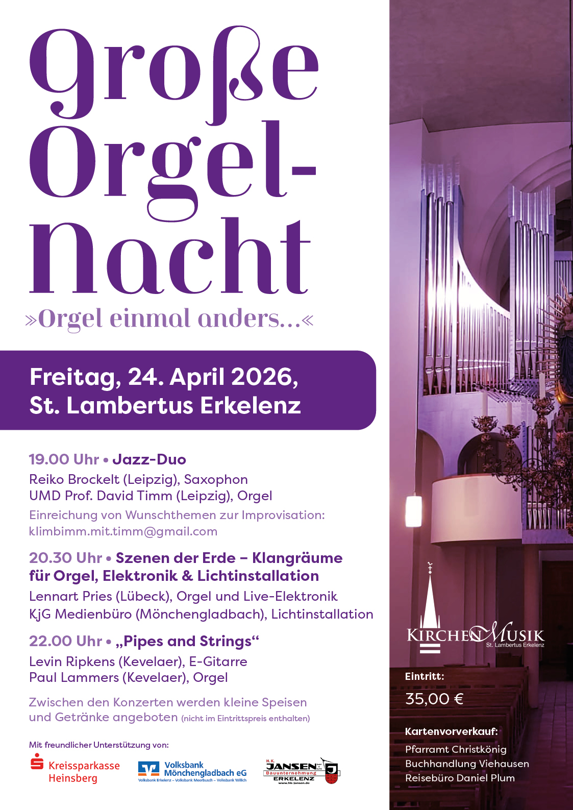Plakat Orgelnacht 2026 (c) Plakat Orgelnacht 2026