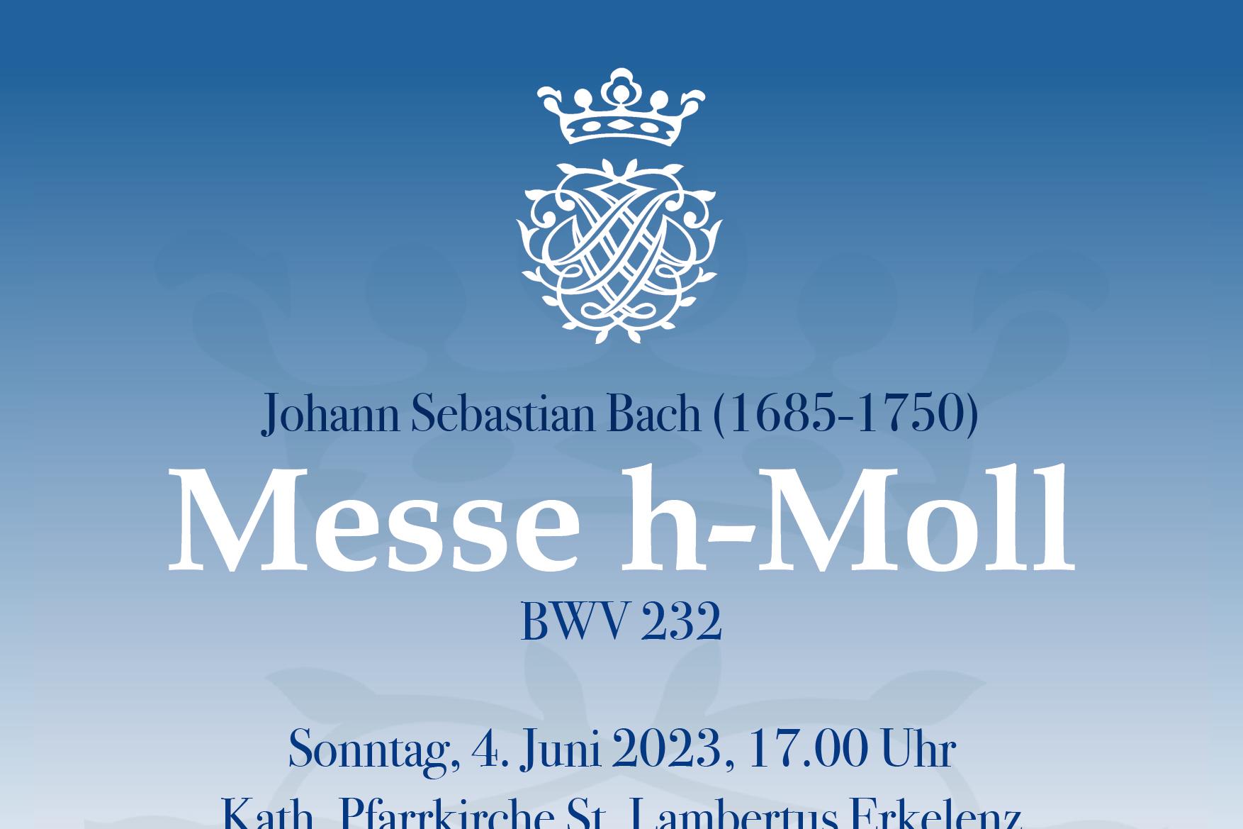 Konzertplakat Messe J.S. Bach 2023