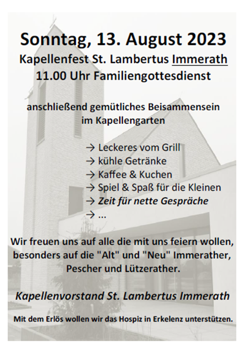 Immerath Kapellenfest 2023